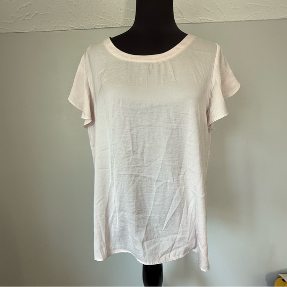 Banana Republic Elegant Women's Top blush color size Large - Picture 3 of 6